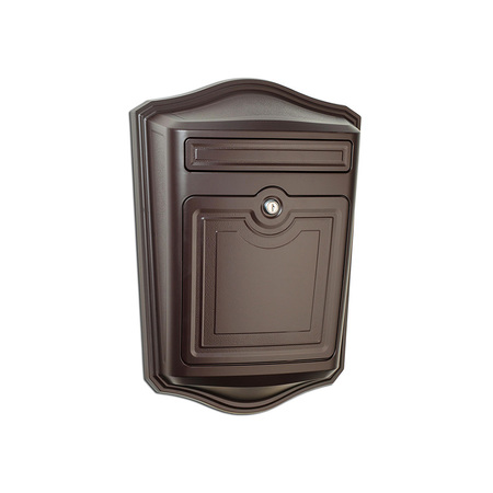 ARCHITECTURAL MAILBOXES Maison Cast Aluminum Locking Wall Mount Mailbox Rubbed Bronze 2540RZ-10